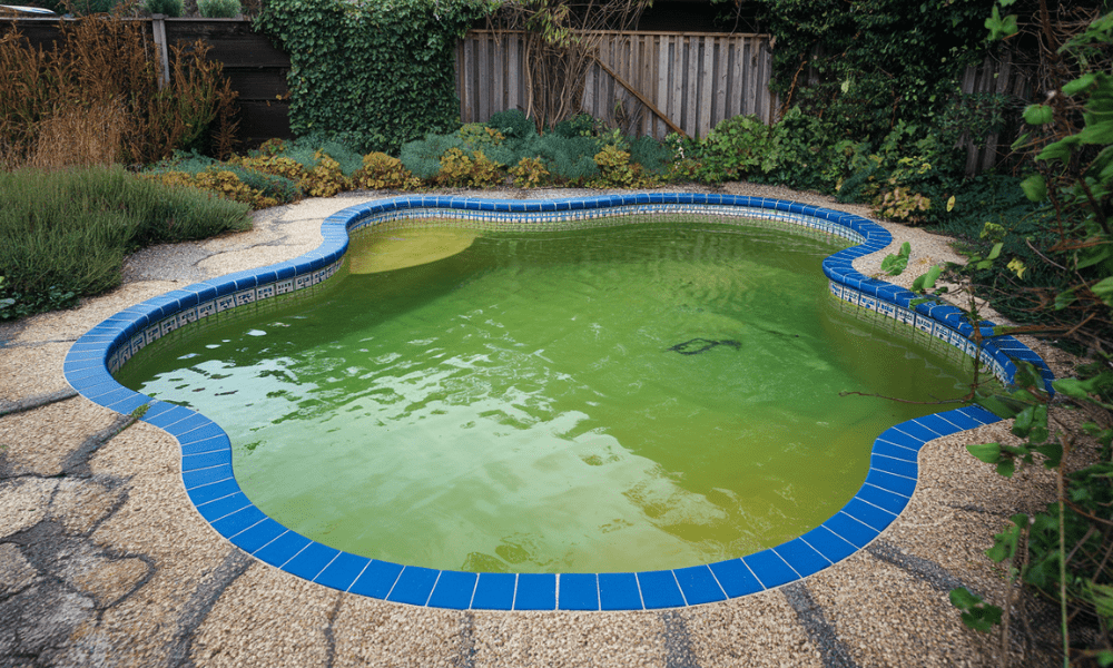 piscina verde recuperar